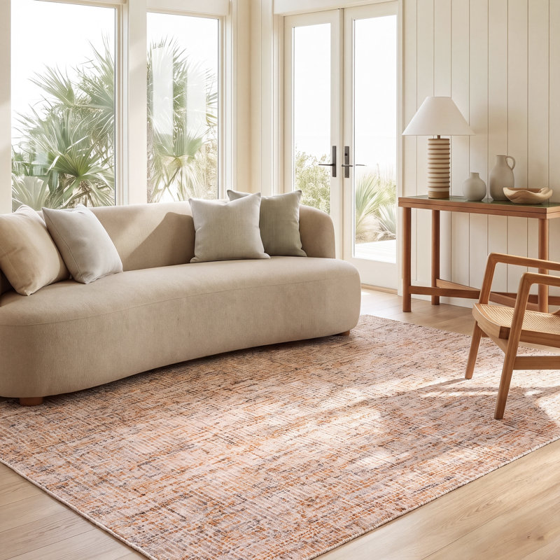 Burchett Hand Tufted Wool Rug, Rectangle 5' x 8'