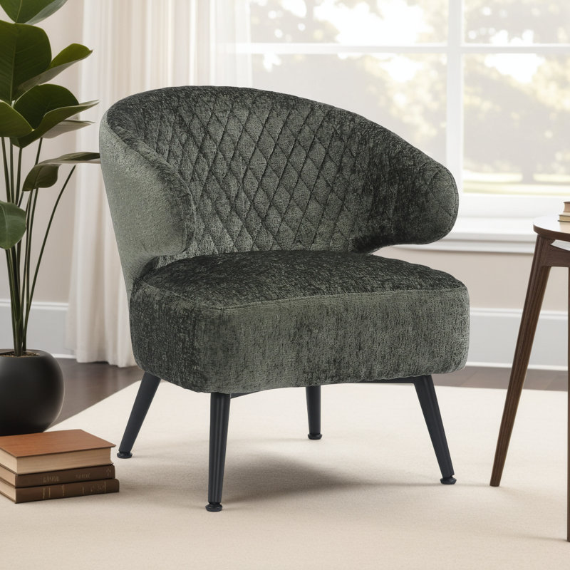 Aintzane Upholstered Armchair, Green