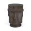 Table d'appoint d'extérieur, tabouret de table de bout à piédestal Moai, pour la maison