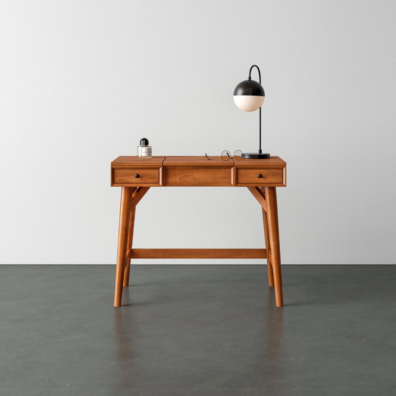 Williams Vanity with Mirror, Chestnut