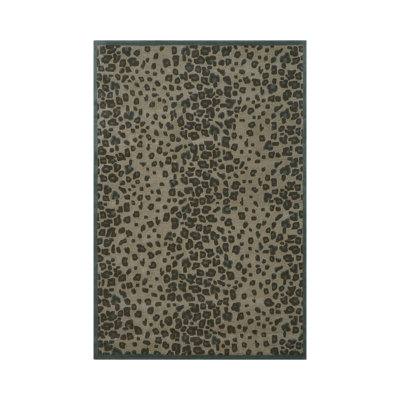Multi Size Beige Hand Tufted Modern Animal Print Wool Oriental AreaRug