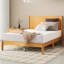 Ensemble de chambre à coucher en bois massif 3 pièces, avec cadre de lit double et 2 tables de chevet, naturel-1577212441-1577212439