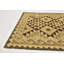 Tapis de zone en laine 3 pi 3 po x 5 pi noué la à la main one-of-kind Lorain