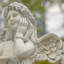 Jazmin Angel with Birdbath Magnesium Garden Statue-278966046