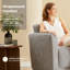 Fauteuil demi-tonneau rembourré et pivotant-763510055