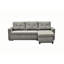 Canapé-lit modulaire en L gris, peu encombrant pour le salon, 3 lits gris,-1889427574
