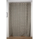 Fabdivine Viscose Linen Curtain with Floral Block Print Handcrafted Elegance for Home - Uday