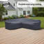 Housse pour canapé modulaire en bois massif en forme de L 102 po Pomona