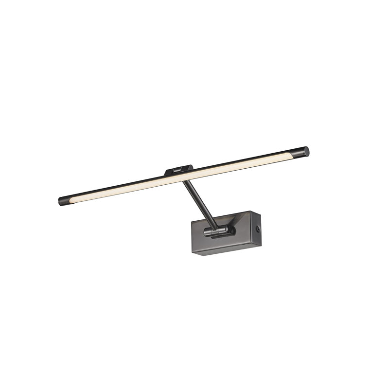 Davinci Picture Light, 5.5cm H x 48cm W x 19cm D, Black Chrome