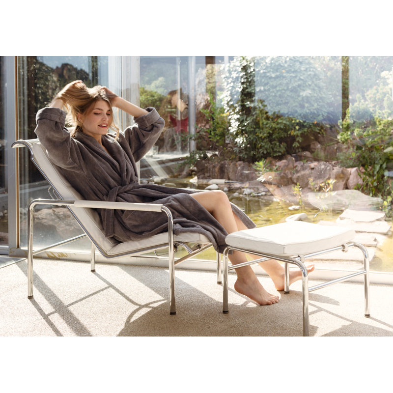 Pellegrino Cotton Terry Cloth Mid-Calf Bathrobe with Pockets