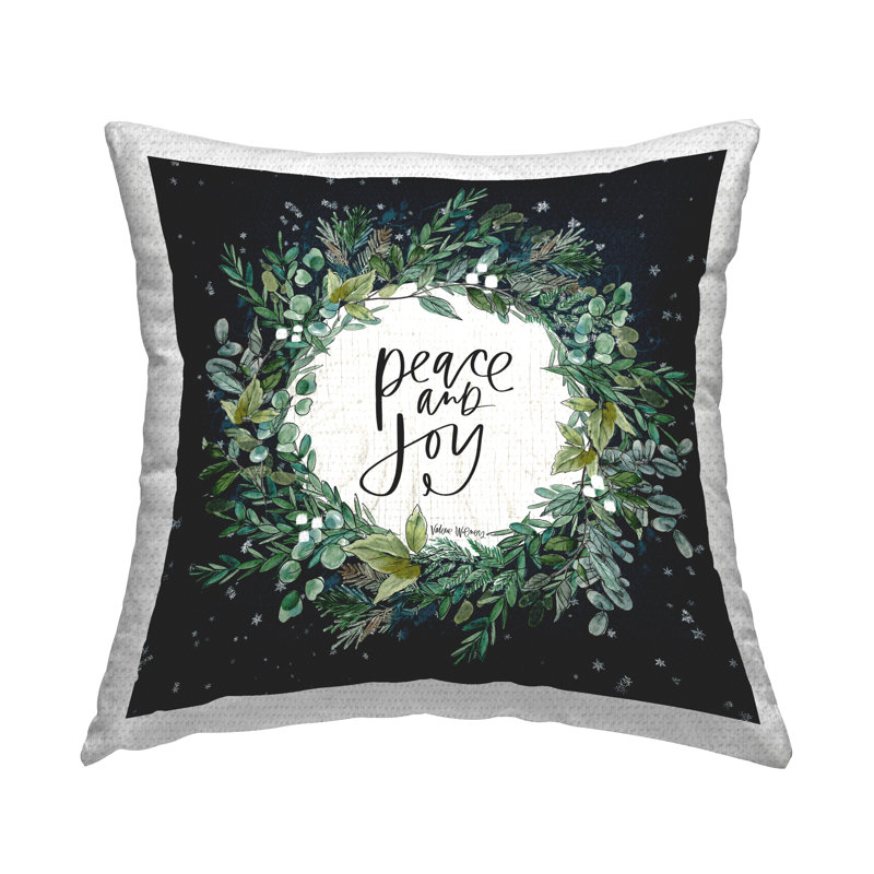 Housse et insert de coussin décoratif carré en polyester pour l'intérieur et l'extérieur