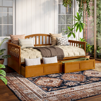 Mission Wood Daybed with Storage Drawers