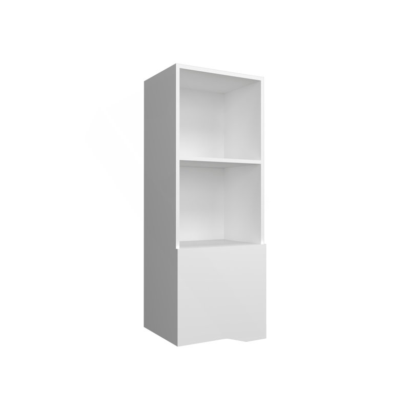 Armoire à pharmacie à une porte avec deux tablettes ouvertes Obregon, Blanc