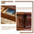 53.15"Brown Retro Rectangle Solid Wood Writing Desk,3-drawer-2079779791