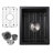 Quartz 13.77" L X 17.71" W Undermount Bar Sink With Basket Strainer