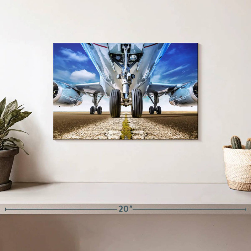 Mehar Runway Plane, 8" H x 12" W
