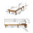 SUMMERLAND CHAISE LOUNGE - WHITE MESH