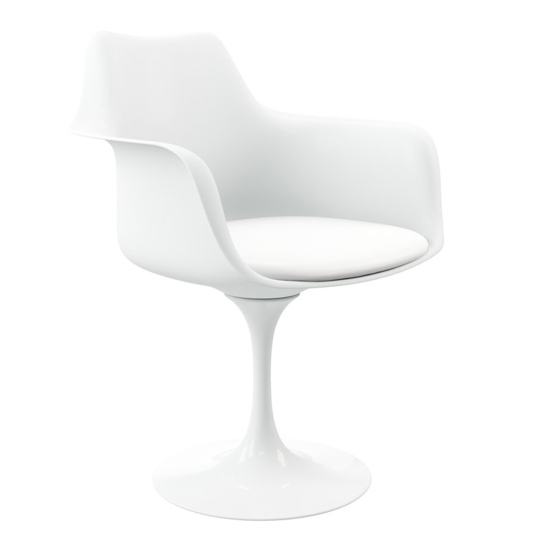 Modholic Tulip Swivel Armchair, White
, White, 1