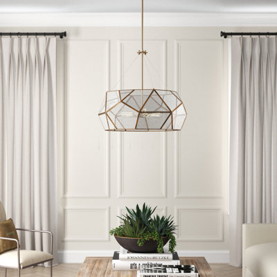 Alexander 5-Light Mercury Glass Drum Chandelier