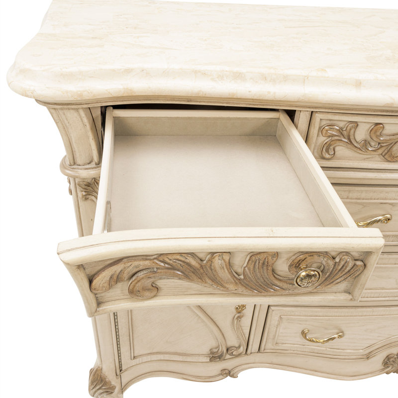 Platine De Royale 73.25'' W Solid Wood Sideboard