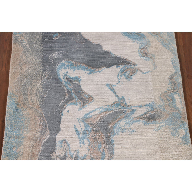 Handmade Wool Abstract Oriental Rug 3x5