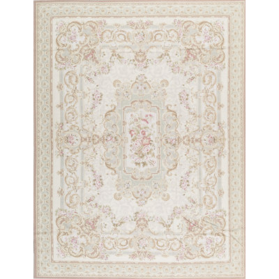Aubusson Renaissance Wool Oriental Area Rug