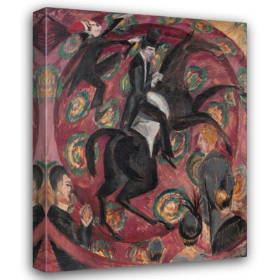 «Circus Rider» par Ernst Ludwig Kirchner - Art mural sur toile tendue avec châssis