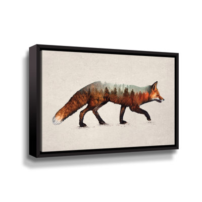 Le renard roux - peinture sur toile