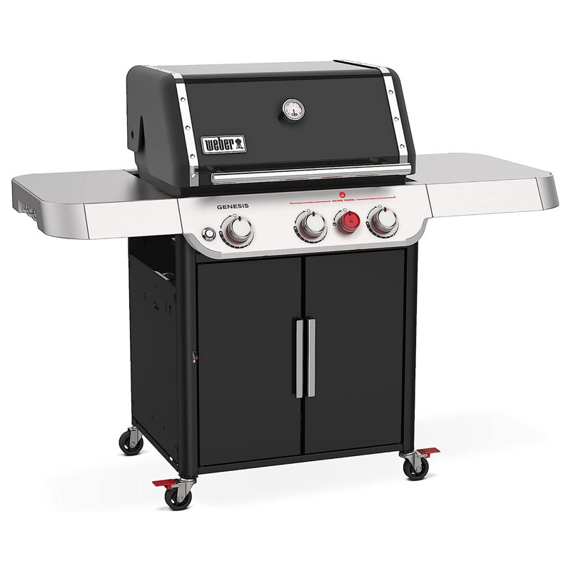 Weber Genesis E-325 Gas Grill, Black, Liquid Propane