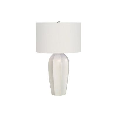 Lighting, 27"H, Table Lamp, Cream Ceramic, Ivory / Cream Shade, Modern