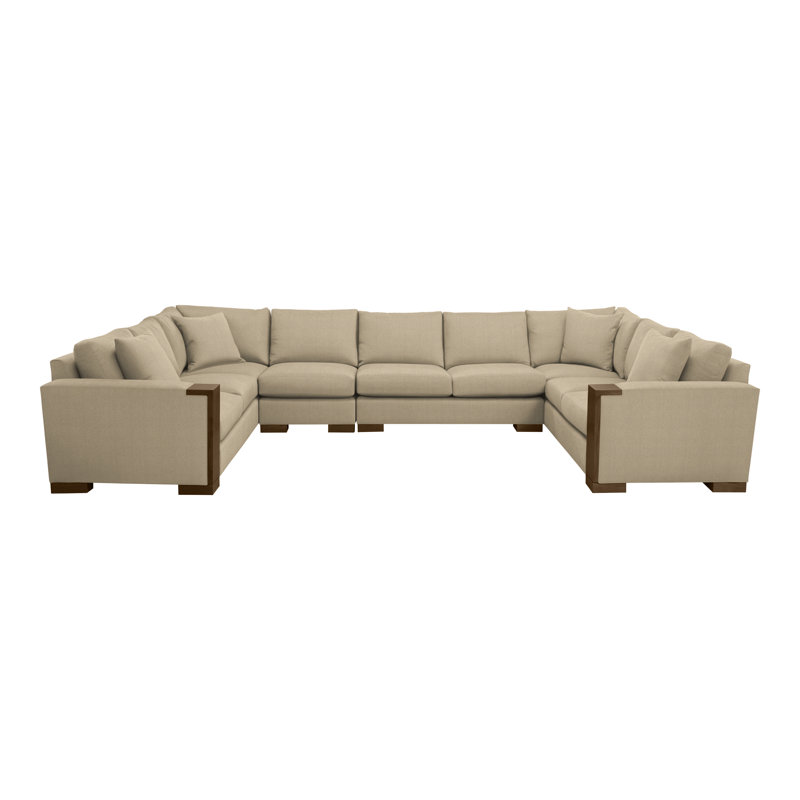 Michael Weiss 4-Piece Abingdon Sectional, Nomad Sand, Havana