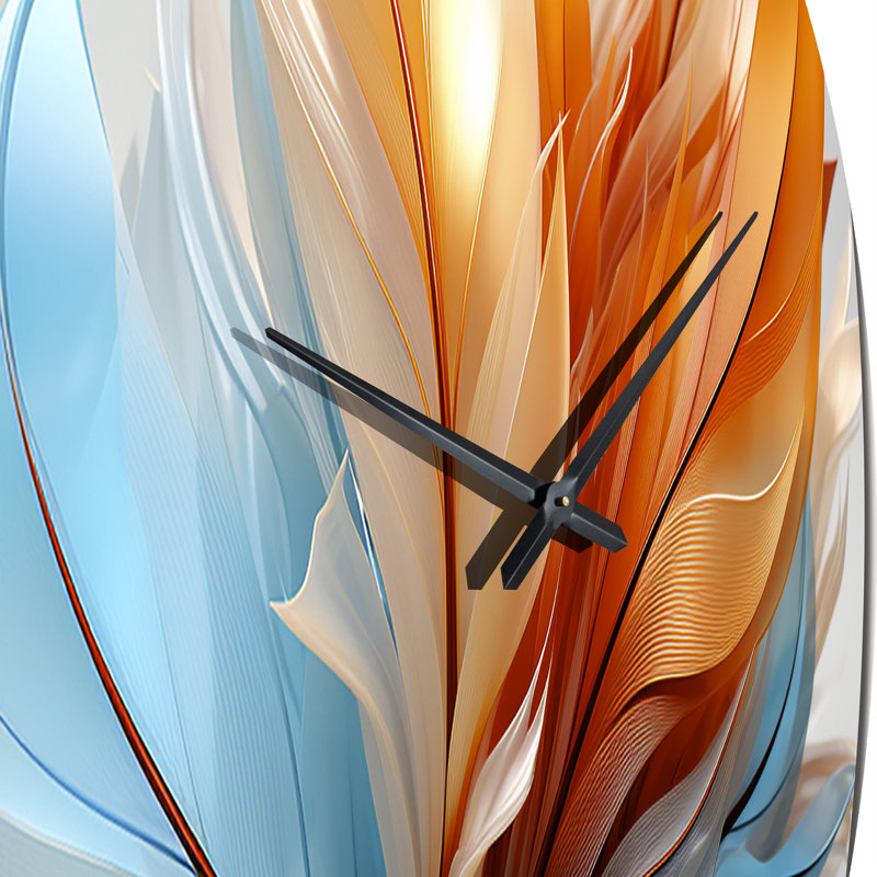 Horloge murale Fractal Boho, Très grand