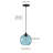 1-Blue dimmable clear glass pendant light-74010048
