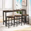 Ensemble de table de salle à manger avec 3 tabourets Francestown-1056420423