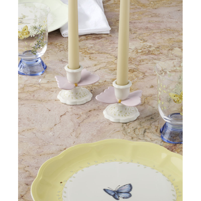 Bougeoirs Lenox Butterfly Meadow, ensemble de 2