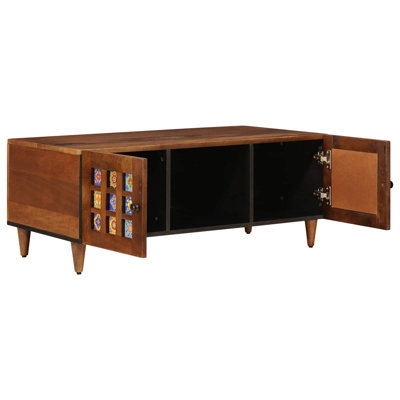 Solid Wood Coffee Table with Storage
