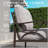 70” All-Weather Metal 3-Seat Patio Sofa, Khaki Frame With Plush Gray Cushions For Outdoor Comfort-523794562
