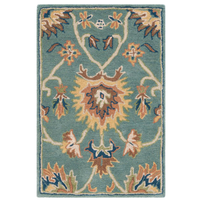 Cranmore Wool Blue/Yellow/Brown Area Rug