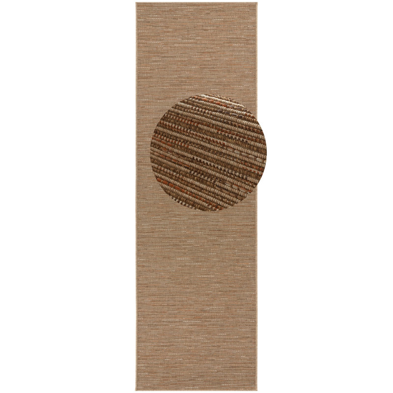 Flatweave Terracotta Rug, Runner  80 x 250 cm