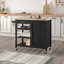 Domenique Solid Wood Top Kitchen Cart-143149131
