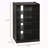5-Tier Media Stand Cabinet With 3-Level Adjustable Shelves, Tempered Glass Doors, And Cable Management