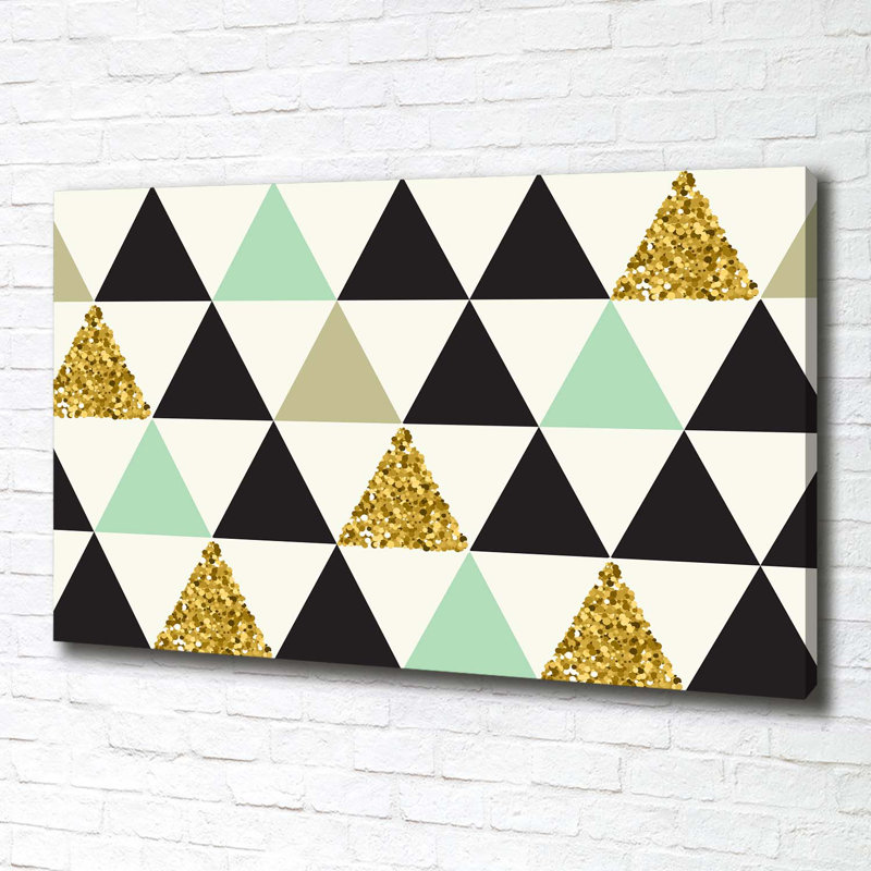 Colorful Triangles - Wrapped Canvas Print