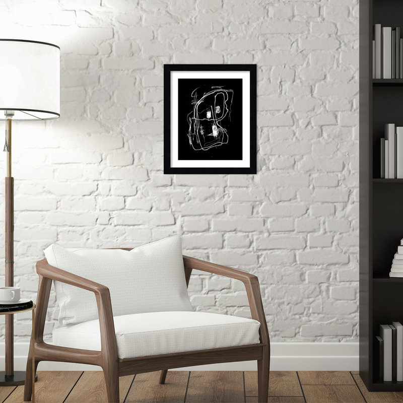 «Vonda» par Parth, reproduction d'art encadrée, Noir Svelte, H 13 po x l 11 po