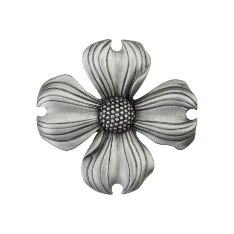 Dogwood Cabinet Knob, Antique Pewter