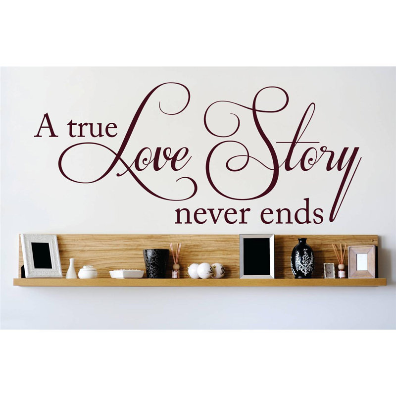 Text & Numbers Wall Decal, 12" H x 30" W x 0.16" D, Brown