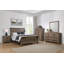 Ensemble de chambre à coucher 2 pièces en chêne vieilli avec commode Gotfred-76727536