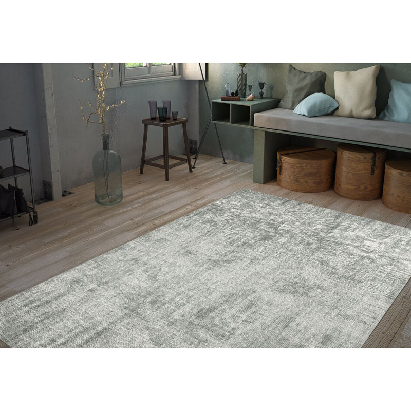 Luxurious Machine Washable Carpet, 100% Polyester, 7.5 x 10.8 Feet | Pile Height: 0.2 Inches, 1850 g/m² | Recycled Poly Cotton Underside, Easy Care, Perfect for Living Room & Bedroom, Soft & Durable Design