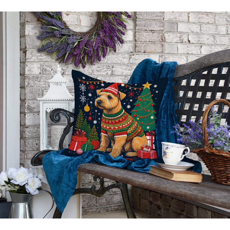 Coussin décoratif intérieur / extérieur Enchanted Christmas, 18 po x 18 po