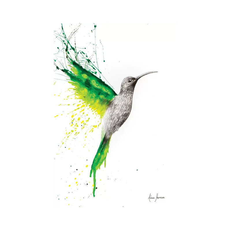 Emerald Sun by Ashvin Harrison - Print on Canvas, Wrapped Canvas, 20.32 cm H x 30.48 cm W