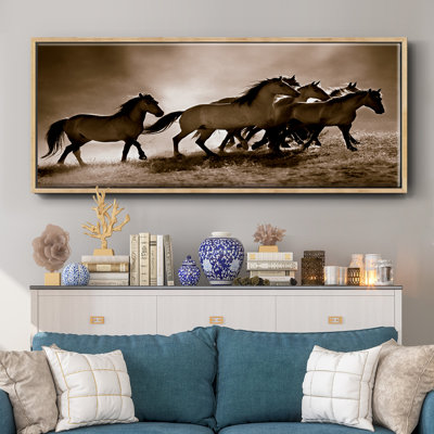 Wild Horses- Framed Canvas
